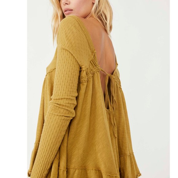 🎉LAST CHANCE🎉 NWT Free People Sundae Tee / Olive Bitters - Picture 4 of 5